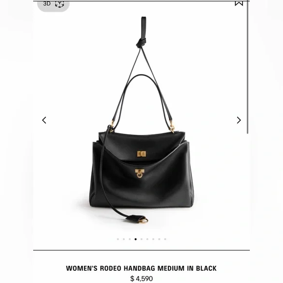 Brand New BALENCIAGA Rodeo Medium Smooth Leather - Picture 2 of 11